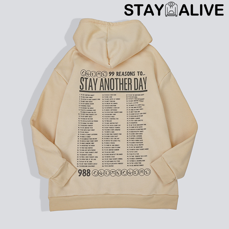 Black Friday Sale - STAYALIVECO 'STAY ANOTHER DAY' UNISEX HOODIE