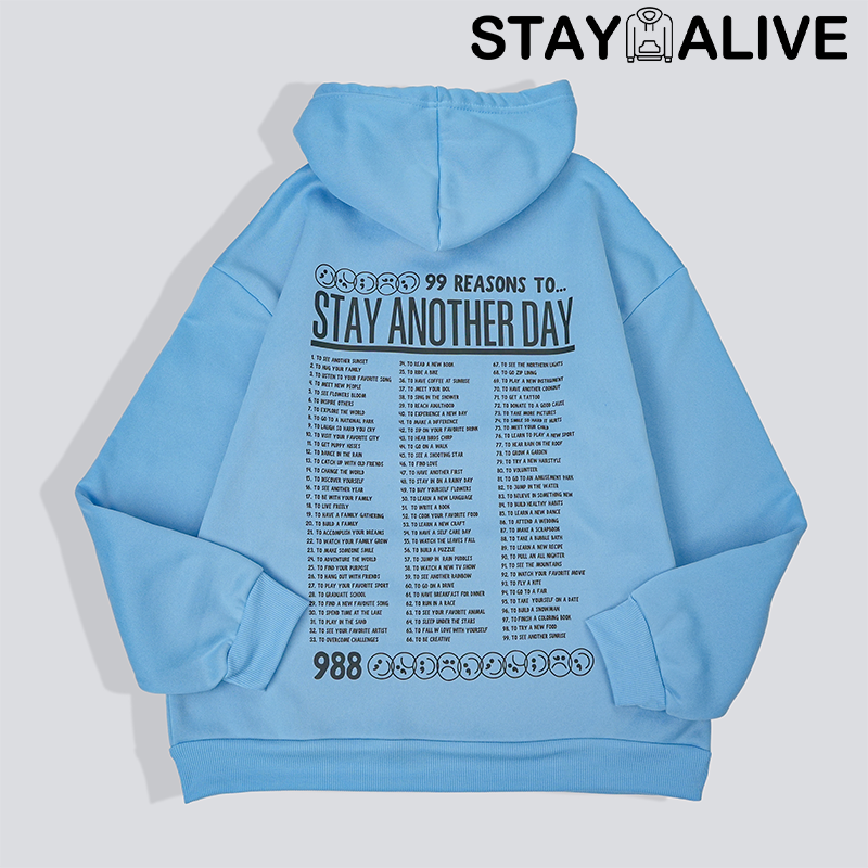 Black Friday Sale - STAYALIVECO 'STAY ANOTHER DAY' UNISEX HOODIE