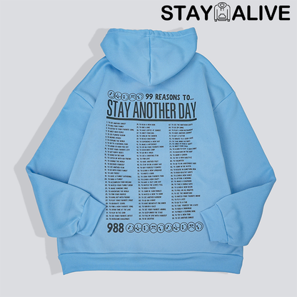 Black Friday Sale - STAYALIVECO 'STAY ANOTHER DAY' UNISEX HOODIE