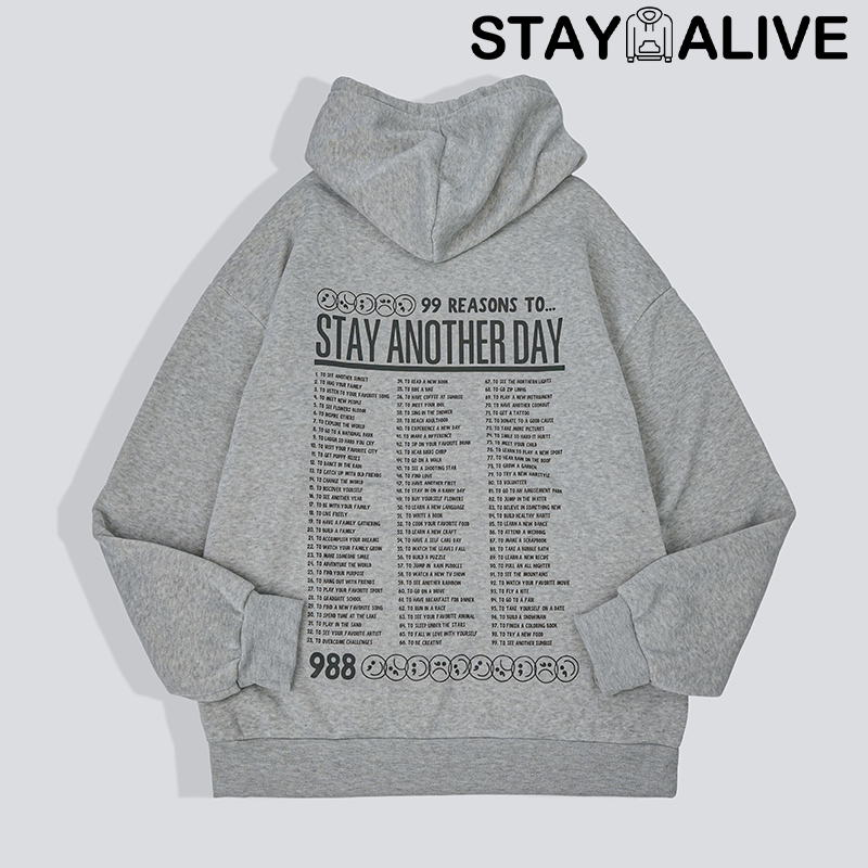 Black Friday Sale - STAYALIVECO 'STAY ANOTHER DAY' UNISEX HOODIE