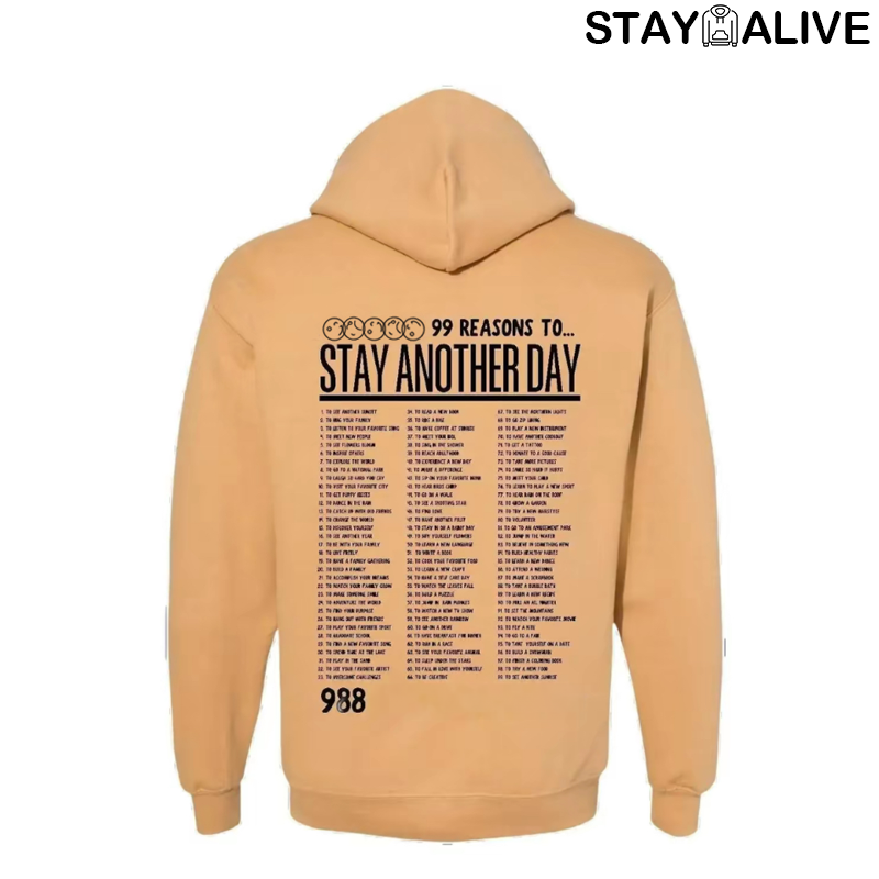 Black Friday Sale - STAYALIVECO 'STAY ANOTHER DAY' UNISEX HOODIE